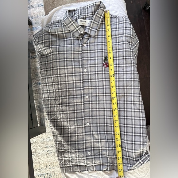Hollister Boxy Fit Plaid Button Down Shirt Men’s XL Cherry Patch - Picture 7 of 7